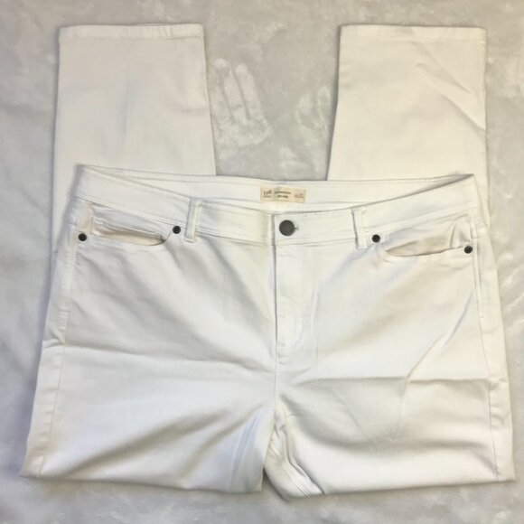 J. Jill Denim Authentic Fit Slim Ankle Jeans Women's Plus Size 18 White, Stretch - Picture 7 of 10